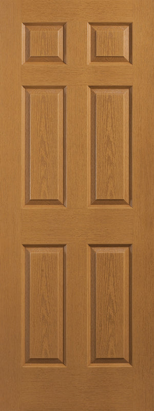 24″ x 80″ 6-Panel Interior Door – Oak