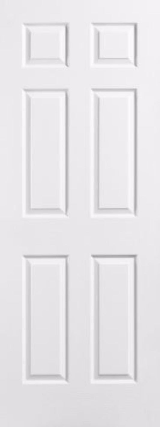 24″ x 78″ 6-Panel Interior Door – White