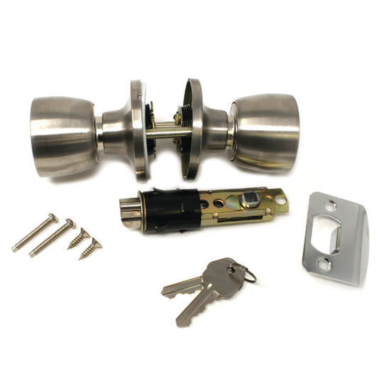 Entry Economy Lock with Adjustable Bolt – Stainless Steel