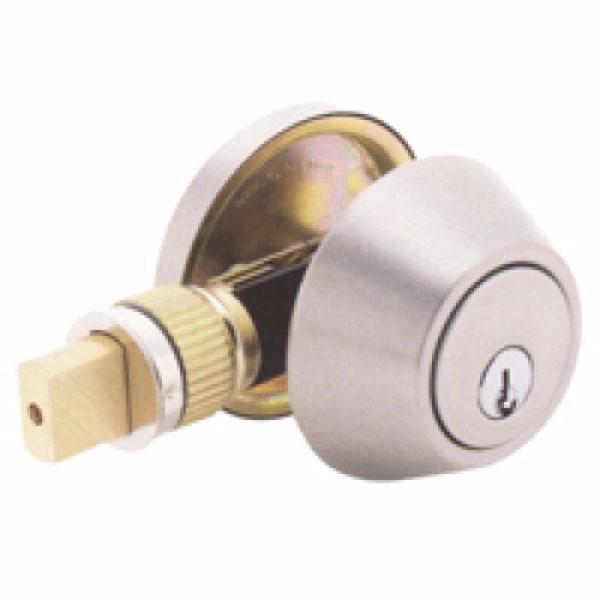 2 3/8″ Single Deadbolt – Stainless Steel