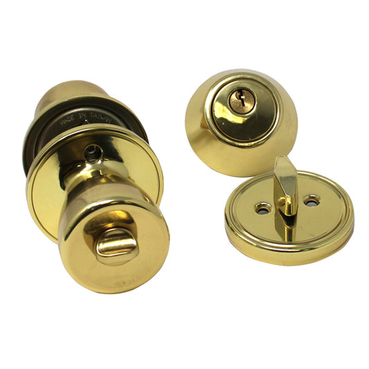 Adjustable Entrance Combo Lock – Brass