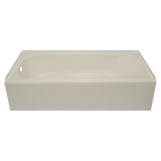 27″ x 54″ Acrylic Tub Left Hand Drain – Biscuit